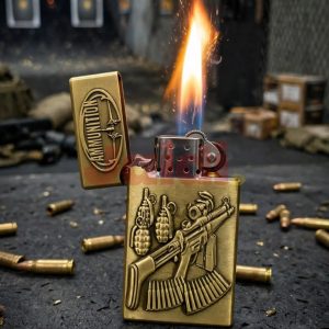 Bronze Ammunition Rifle Lighter