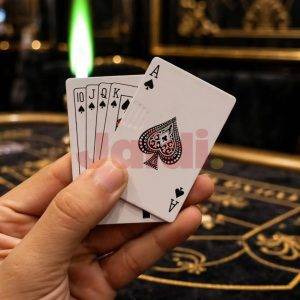 Ace Card Deck Green Flame Lighter