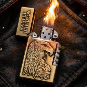 Black Gold Rocker Lever Lighter