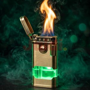 Gold Brick Crown Lighter